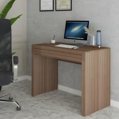 Mesa Escrivaninha 1 Gaveta Home Office Amêndoa - Panorama Móveis, Marr