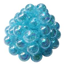 60 peças de contas de cristal acrílico coloridas de 16 mm pingentes redondos de contas de vidro para fazer joias, pulseiras, brincos, colar, adultos, contas, artesanato, artesanato, enfeite de Natal,