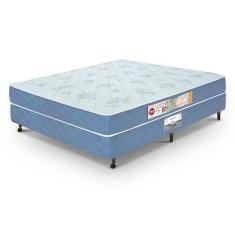 Cama Box Casal Castor Sleep Max D45 138x188x45 + Box Castor