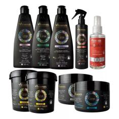 Kit Arvensis Cachos Ondulados Queratina Revolution 9 Itens