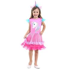 Fantasia Unicornio Faces Luxo Infantil 930515-G