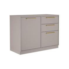 Balcão de Cozinha Itatiaia Fendi 1 Porta e 3 Gavetas Essence