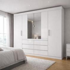 Guarda-roupa Casal 4 Portas Touch Móveis Cádis - Demóbile