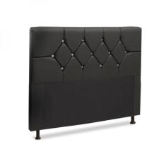 Cabeceira Box Casal 140cm França Corino Preto