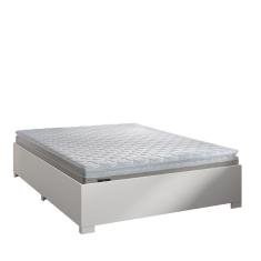Cama Box Casal Desmontável Com Colchão de Espuma D33 Millenium Pillow Top 138x188x50cm Bege / Branco Hellen – Suporta até 120kg Por Pessoa