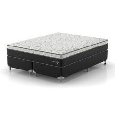 Cama Box Queen D33 1,58X1,98X53Cm Amarílis Branco/Preto