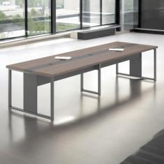Mesa de Reunião para Escritorio Tokyo Freijó Preto