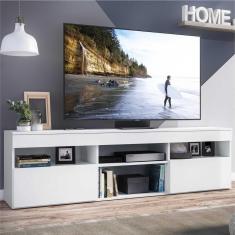 Rack Tv 65'' Com 2 Portas Paris Multimóveis Branco