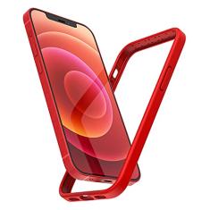 K TOMOTO Capa amortecedora compatível com iPhone 12 Mini (5,4 polegadas), capa amortecedora de silicone líquido macio [absorção de choque] [proteção de borda elevada] [proteção contra quedas]