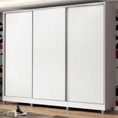 Guarda Roupa Juvenil 100% MDF Madesa Kevin 3 Portas de Correr com Pés 