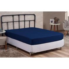 Lençol Casal Liso com Elástico Avulso Cama Box 30CM Altura - Nara Conf