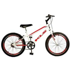 Bicicleta Aro 20 Kls Free Gold V-Brake Mtb, Branco, Vermelho