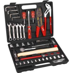 Jogo de ferramentas com 100 peças aço carbono kf100 - Nove54