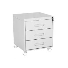 Gaveteiro Volante 3 Gavetas Branco - ULTRA Móveis