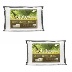 Kit 2 Travesseiros Evolátex Médio - 13cm - Fibrasca
