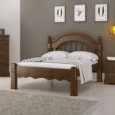 Cama Casal Em Madeira Maciça Torneada 1,40 Eliane Castanho