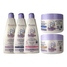 Kit Arvensis Tratamento Infantil Cachinhos Naturais 5 Itens