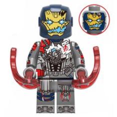 Boneco Blocos De Montar Homem De Ferro Damaged Ultron