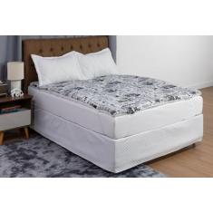 Kit para Cama King Size 5 Peças Com Pillow Top E Travesseiros Cheios -