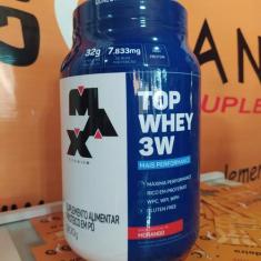 Top Whey 3w 900g + Performance - MAX TITANIUM, CHOCOLATE