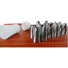 Saco Decorador Confeiteiro Profissional 12 Bicos Inox Bolo
