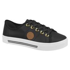Tênis Feminino Moleca Casual Flatform Napa Preto 39-Feminino