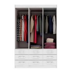 Guarda-Roupa Casal  6 PT 9 GV Branco