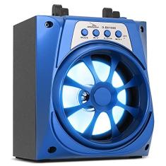 Caixa De Som Portátil Bluetooth USB Mp3 TWS SD Fm P2 Grasep D-BH1066 (Azul)