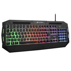 Teclado Gamer Led RGB USB KG-80BK C3Tech Apoio De Punho ABNT2