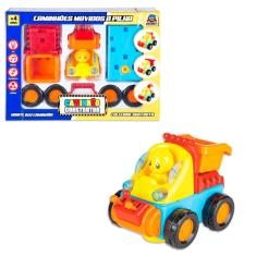 Brinquedo Caminhão Construtor Caçamba Com Som E Luzes