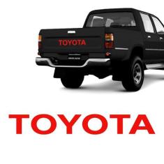 Faixa Toyota Hilux 1999/2005 Adesivo Vermelho Tampa Traseira - SPORTIN