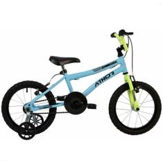 Bicicleta Aro 16 Atx Masculina Cor Azul C/Amarelo Neon - Athor, Azul, 