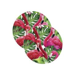 Sousplat Tropical Flamingos - NSW, 2 Peças, Sem base