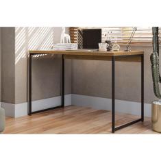 Mesa De Escritório Secretária Industrial Li002 Freijo preto