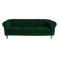 Sofa Chesterfield Duque Verde Musgo 1.80 Sala Recepcao Barbearia