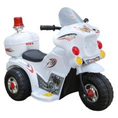 Zippy Toys, Mini Moto Elétrica Infantil com Bateria Recarregável Central Multimídia 6V Baú - Branco