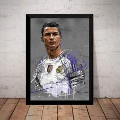 Generico - Quadro Decorativo Cr7 Arte Cristiano Ronaldo Futebol