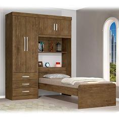 Guarda Roupa/Cama Cancun Solt. Flex Color Jequitiba/Avela