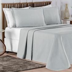 Cama Posta King Lisboa Colcha Luxo 100% Algodão Bordado 3 - De Luca En