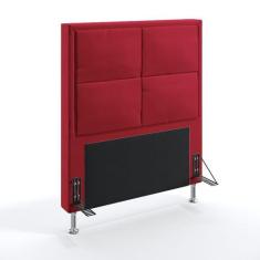 Cabeceira Maia 90 Para Cama de Solteiro Sued Vermelho Aradecor