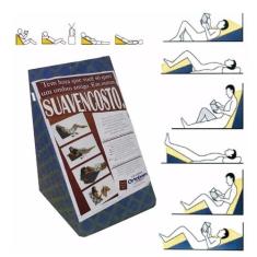 Travesseiro Ortobom Triangular p/ Apoio Costas Suave Encosto capa zipe