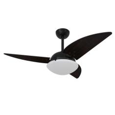 Ventilador De Teto Volare Preto Fosco Class Nero Tabaco 127V, 110V