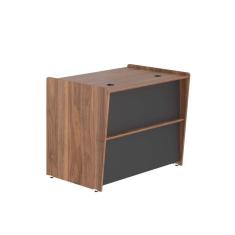 Mesa De Atendimento 0.90 Verdu Noce Preto