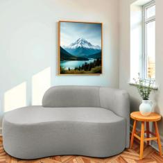 Divã Recamier Orgânico Tokyo 160cm Lado Esquerdo Linho - Amarena Móvei