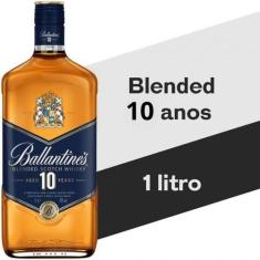 Whisky Ballantines 10 Anos Garrafa 1000 ml, 1L