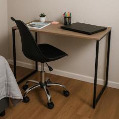 Mesa de Escritório Strassis Design SD-3015 Metal e MDF Cor: Preta