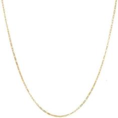 Cordão Corrente Masculino Ouro 1.4g 60cm Ouro 18k 750 Maciça Cadeado -