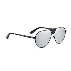 Óculos Aofly AF8339 metal polarizado óculos de sol dos homens design da marca piloto do vintage anti brilho espelho óculos de pesca para o sexo masculino uv400 af8339 (Cinza)