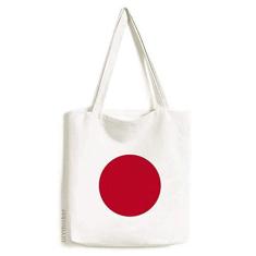 Bolsa de lona com bandeira nacional do Japão, bolsa de compras casual
