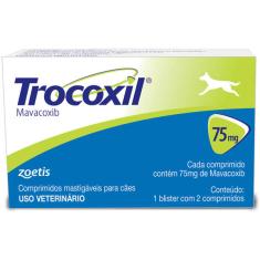 Anti-inflamatório Zoetis Trocoxil de 2 Comprimidos - 75 mg